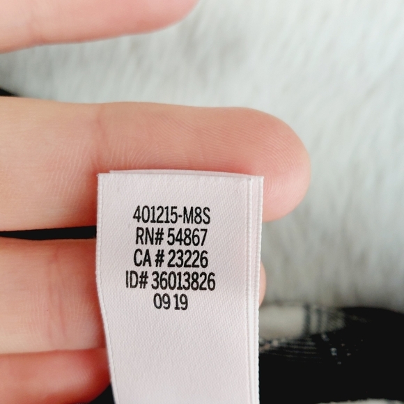 Victoria's Secret White & Black Flannel Plaid Button-Down Shirt 2524 - Picture 8 of 9